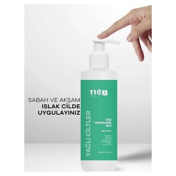 Tto X Yağlı Ciltler 200 Ml Yüz Temizleme Jeli - Görsel 5