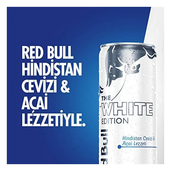 Red Bull White Edition Hindistan Cevizi & Açai Enerji İçeceği 250 Ml - Görsel 8