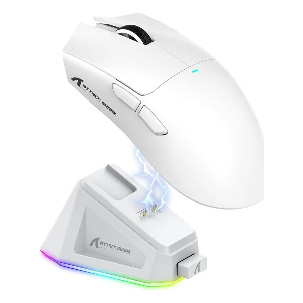 Attack Shark X11 Siyah Şarjlı Makrolu Ergonomik Optik Kablolu/Kablosuz Oyuncu Mouse - Görsel 10