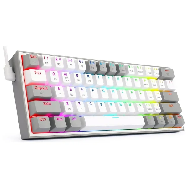 Redragon K616 Fizz Pro RGB Red Switch Kablolu/Kablosuz Mekanik Oyuncu Klavyesi - Görsel 3