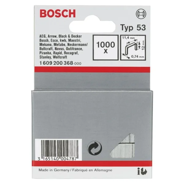 Bosch Professional Accessories Ince Zımba Teli Tip 53, Gri, 1000 Adet - Görsel 5