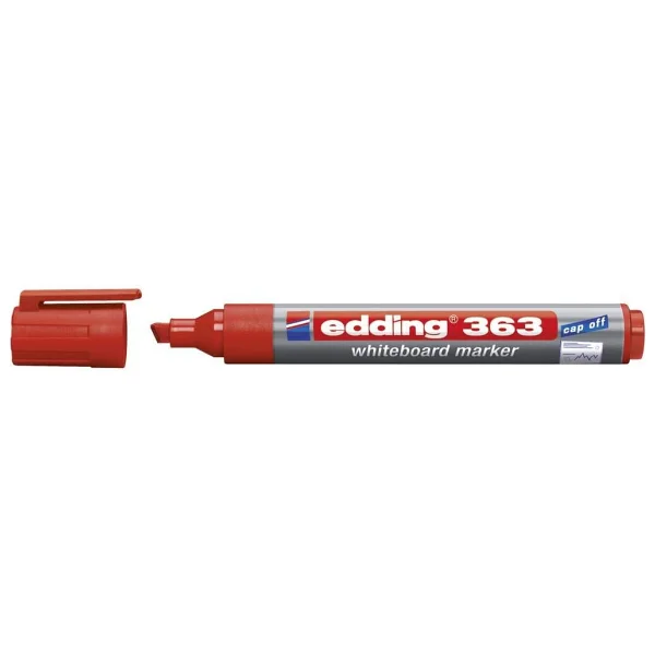Edding 363 Kesik Uçlu Yazı Tahtası Kalemi Kırmızı