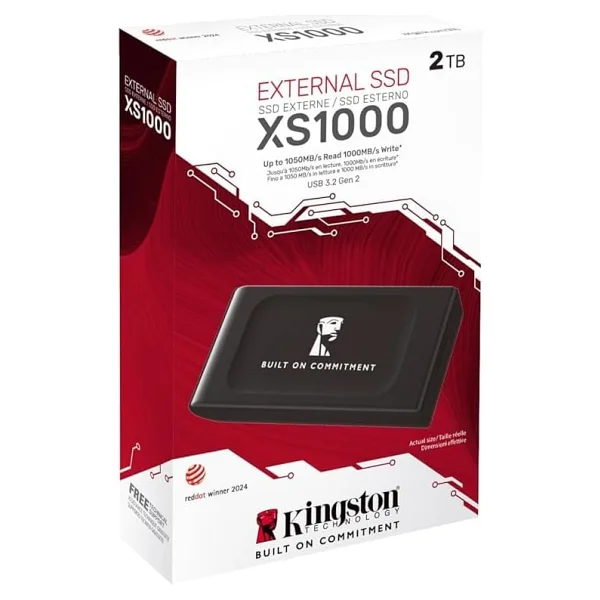 Kingston Xs1000 Sxs1000/2000ga USB 3.2 2 TB Taşınabilir SSD - Görsel 3