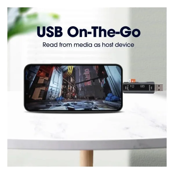 Daytona A-5068 Type-C To USB 3.0 Flash Otg Veri Aktarım Sd Tak Çalıştır Kart Okuyucu Çevirici - Görsel 4