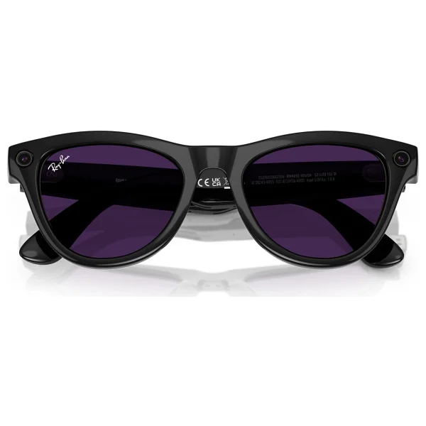 Ray-Ban Meta Skyler Rw4010 601/Ch Parlak Siyah-Ametist Akıllı Gözlük - Görsel 7