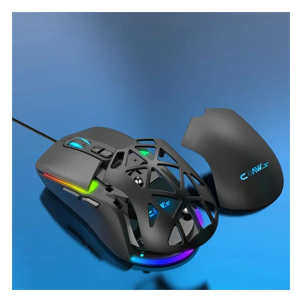 Claws Nexus X1 Siyah Makrolu Optik Kablolu Oyuncu Mouse - Görsel 2