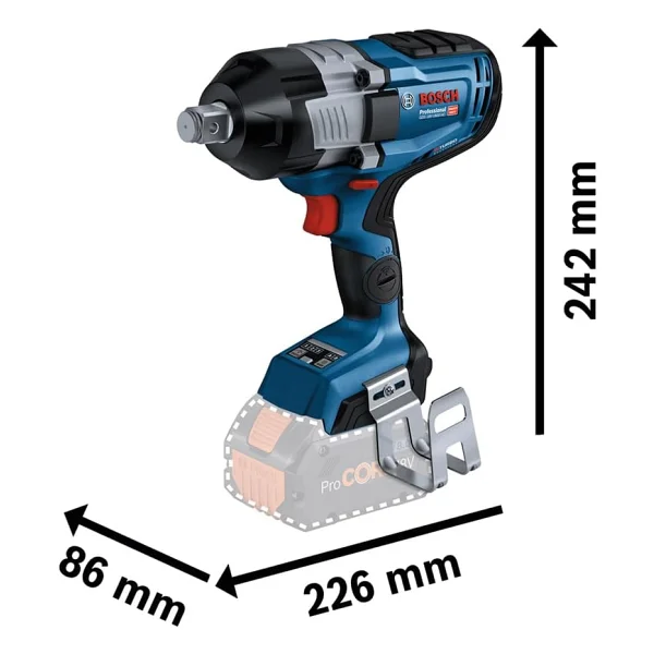 Bosch Gds 18v-1600 Hc Çift Akülü 8 Ah Darbeli Somun Sıkma Makinesi - Görsel 2