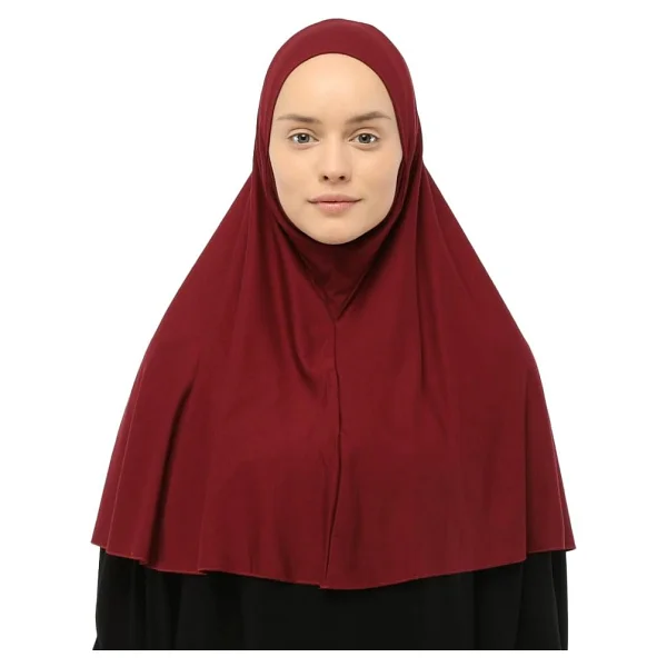 Altobeh Hazır Türban Peçeli Pratik Eşarp Tesettür Nikaplı Hijab - Namaz Örtüsü Sufle (XL), Lacivert - Görsel 10