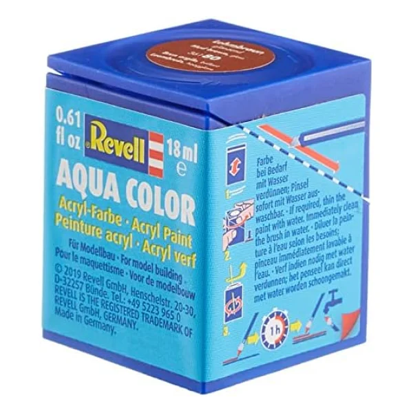 Revell - Su Bazlı Maket Boyası Çamur Kahvesi Parlak 18 Ml (36180) - Görsel 7