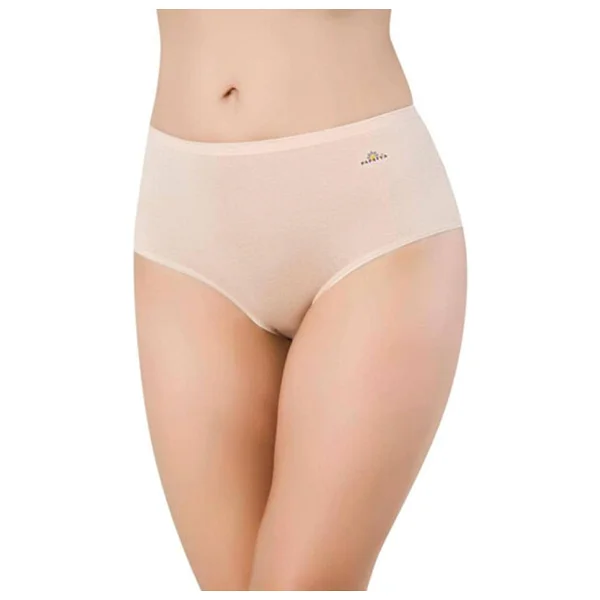 Papatya Kadın 6'lı Modal Yüksek Bel Slip Külot Siyah-Beyaz-Ten L Beden - Görsel 8
