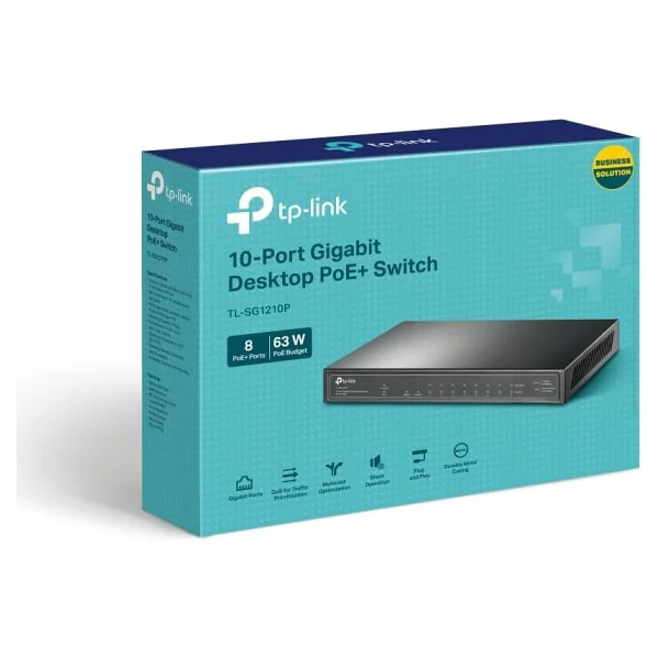 Tp-Link Tl-Sg1210p 8 Port 10/100/1000 Mbps Gigabit Switch - Görsel 9