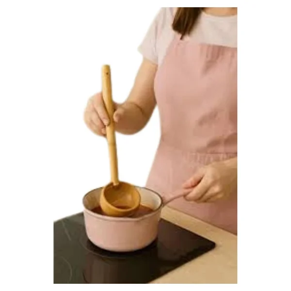 Doğal Bambu Kepçe 28 Cm - Sağlıklı, Dayanıklı, Çevre Dostu Mutfak Aracı - Çorba, Sos Ve Yemek Servisi İçin Ideal - Görsel 5