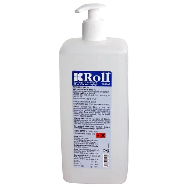 Roll Antiseptik Solüsyon 1 Lt El Dezenfektanı - Görsel 2