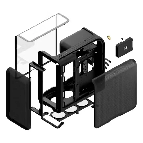 Hyte X50 Cs-Hyte-X50g-Bb Fansız Siyah Atx Oyuncu Kasası - Görsel 7
