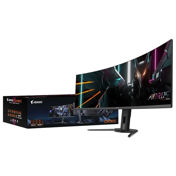 Gigabyte Aorus Co49dq 49" 0.03 Ms OLED Dual Qhd Curved 144 Hz Oyuncu Monitörü - Görsel 3