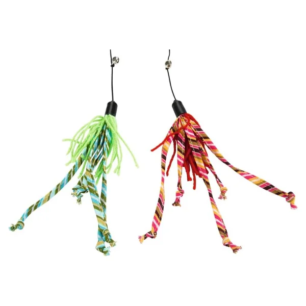 Beeztees Kedi Oltası, Zilli, Yün İpler Uc, Uzun Dayanıklı İp-70cm, 50cm - Görsel 2
