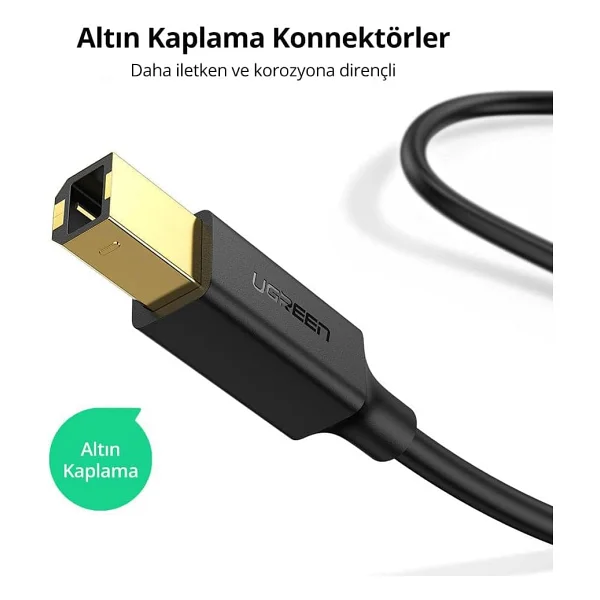 Ugreen 20846 1 M USB 2.0 Yazıcı Kablosu - Görsel 6