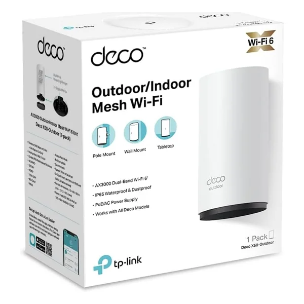 Tp-Link Deco X50-Outdoor 3000 Mbps Router - Görsel 8