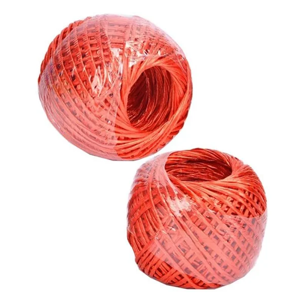 Çok Amaçlı Plastik Kopmaz Uçurtma İpi Çamaşır İpi 2 Adet Renkli 100 Metre Naylon İp Çırpı İpi Çizim İnşaat Duvar İpi Kırmızı - Görsel 8