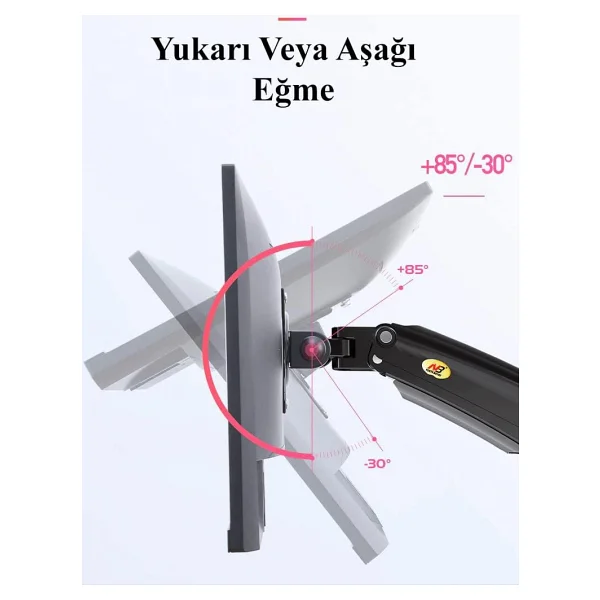 North Bayou G35 22-32 İnç İki Kollu Amortisörlü Monitör Standı - Görsel 5