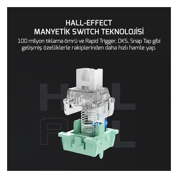 Gamepower Nexa He60 1k RGB Tkl Magnetic Switch Kablolu Oyuncu Klavyesi - Görsel 5