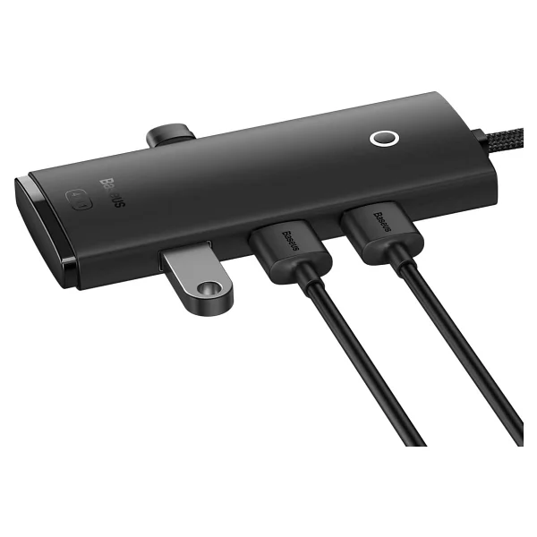 Baseus Lite 4in1 Multifonksiyonel Type-C Hub Dock Station Siyah - Görsel 3
