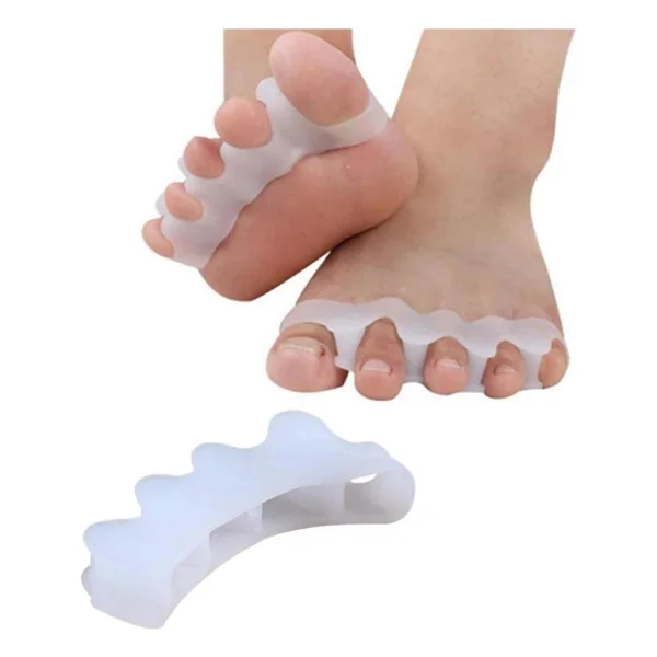 Ayak 5 Parmak Ayıran Makara Silikon Gece Ateli Bunyon Parmak Ayırıcı Koruyucu Halluks Valgus - Görsel 7