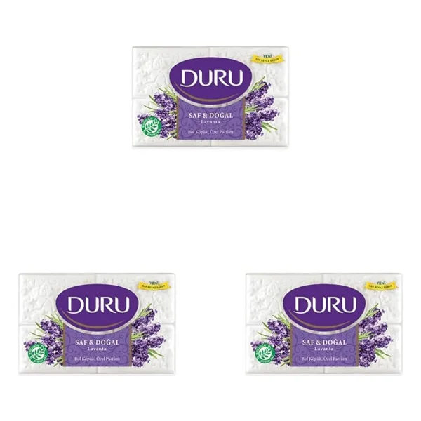 Duru Saf & Doğal Lavanta 4x150 Gr Banyo Sabunu - Görsel 3
