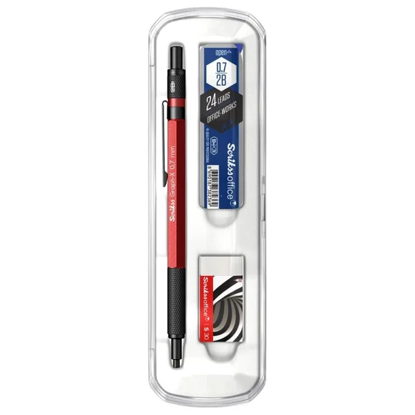 Scrikss Graph-X Kırmızı 0.5 mm 3'lü Versatil Uçlu Kalem Seti - Görsel 8
