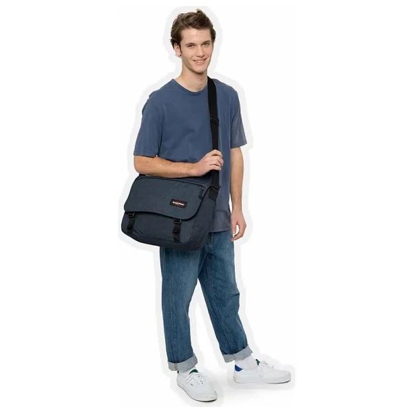 Eastpak Delegate + Unisex Yetişkin Omuz Çantası Triple Denim Standart - Görsel 2