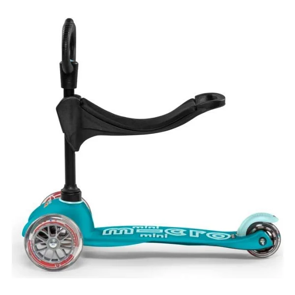 Micro Mini 3 İn 1 Deluxe Mmd011 Turkuaz 3 Tekerlekli Oturaklı Çocuk Scooter - Görsel 8