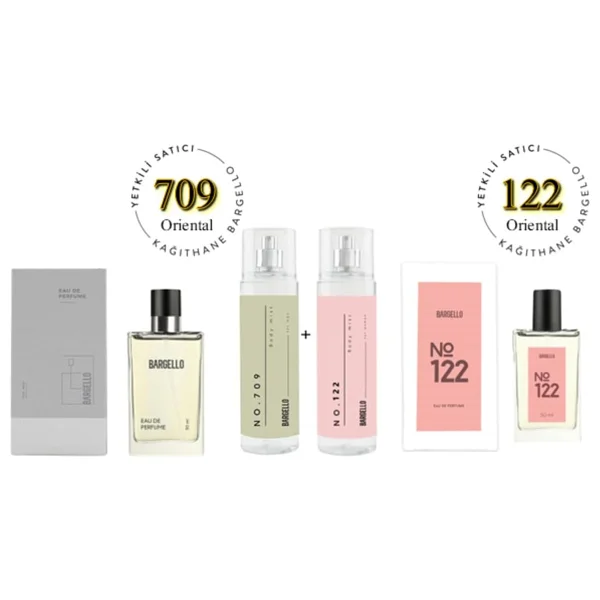 Bargello 709 122 EDP 100 ML Kadın Parfüm Set No:709 No:122 Edt Body Mist - Diğer - Görsel 2