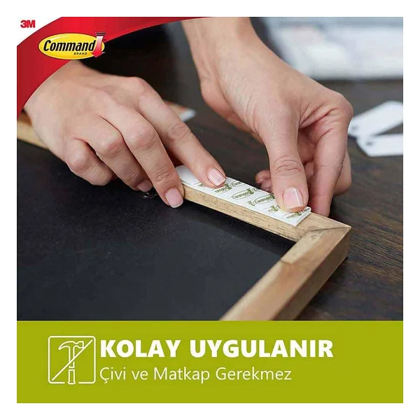 3m Command 17202 Küçük Boy Cırt Cırt Bant 4 Adet - Görsel 4
