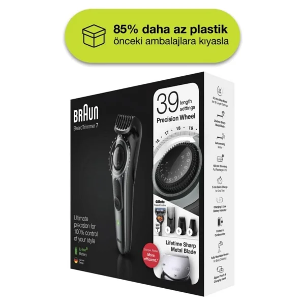 Braun BT7240 Gillette Fusion5 ProGlide Saç ve Sakal Şekillendirici - Görsel 8