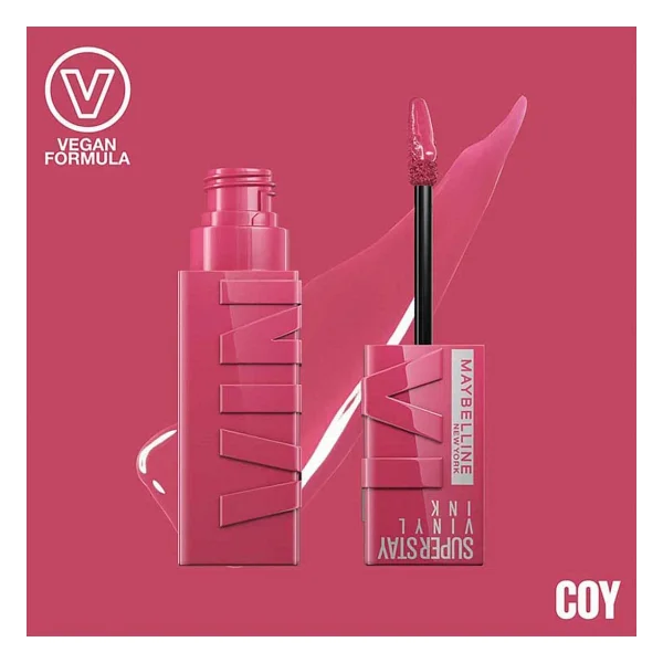Maybelline New York Super Stay Vinyl Ink Parlak 20 Coy Likit Ruj - Görsel 4