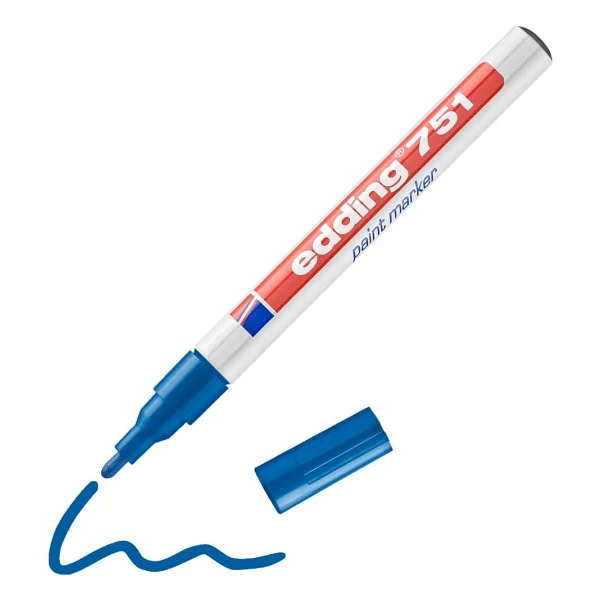 Edding 751 Kırmızı Dekorasyon Marker Kalemi - Görsel 9
