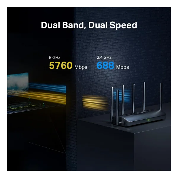 Mercusys Mr37be 4 Port 6500 Mbps Router - Görsel 5