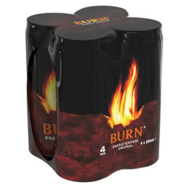 Burn Enerji 250 Ml 4'Lü Paket - Görsel 2