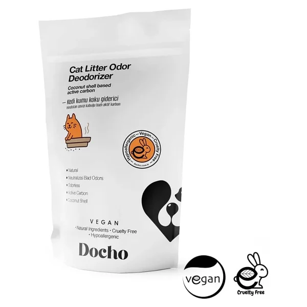 Docho Kedi Kumu Koku Giderici Aktif Karbon 400 Gr Ve Koku Ve Leke Çıkarıcı Enzimatik Sprey 500 Ml Seti - Görsel 5