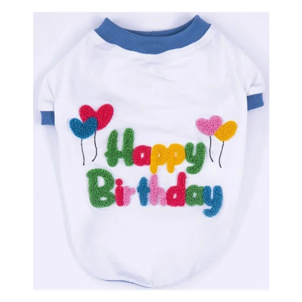 Happy Birthday Kedi Köpek Sweati - Kedi Köpek Kıyafeti - Görsel 4