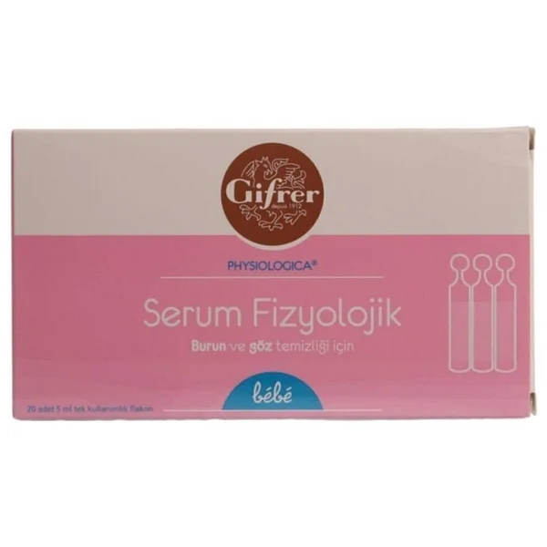 Gifrer Physiologica 5 Ml 20'li Flakon Serum Fizyolojik - Görsel 3