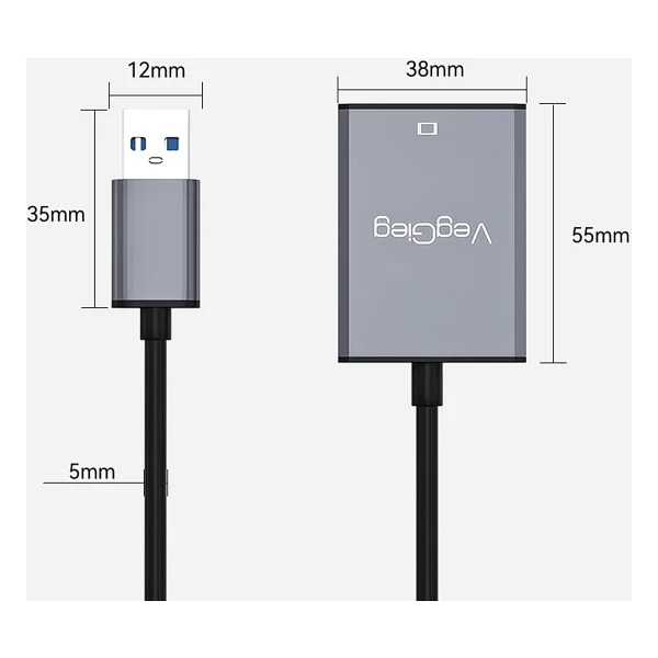 Veggieg V-Z917 USB To Hdmı Dönüştürücü - Görsel 7