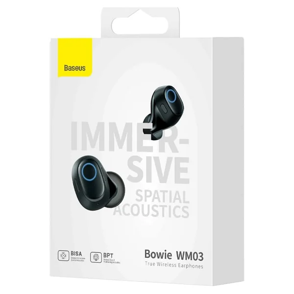 Baseus Bowie Wm03 TWS Siyah Kulak İçi Bluetooth Kulaklık - Görsel 9