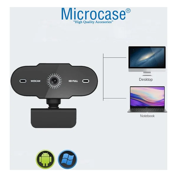 Microcase Al5149 Full HD Mikrofonlu Webcam - Görsel 4