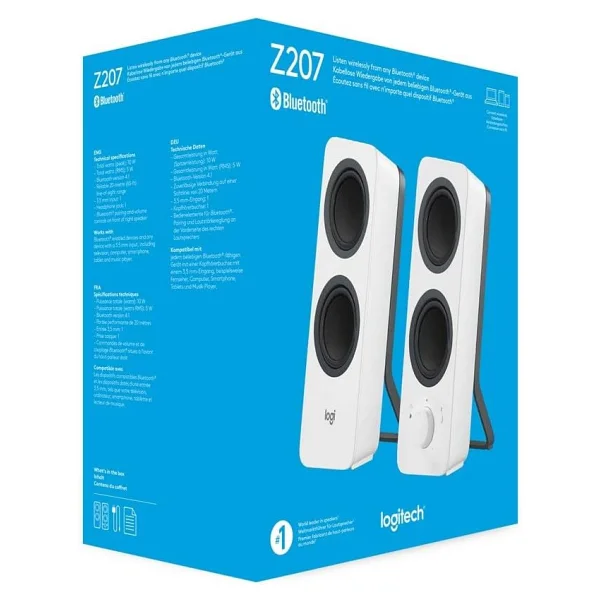 Logitech Z207 10 W Beyaz 980-001292 PC Bluetooth Hoparlör - Görsel 10