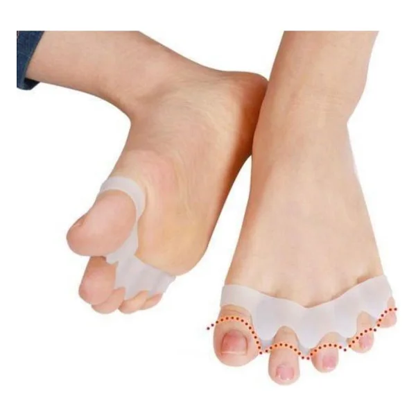 Ayak 5 Parmak Ayıran Makara Silikon Gece Ateli Bunyon Parmak Ayırıcı Koruyucu Halluks Valgus - Görsel 4