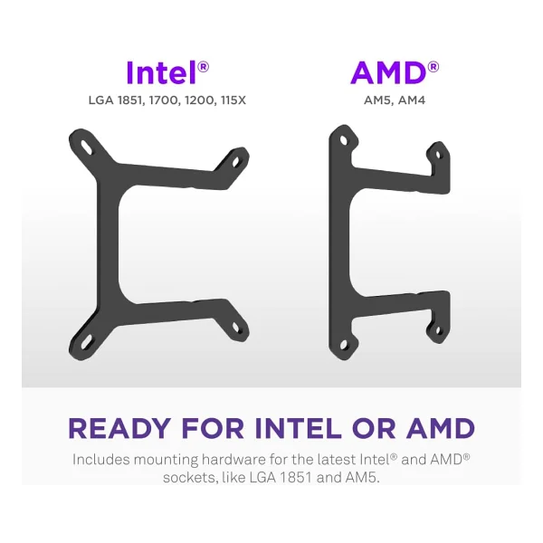 NZXT Kraken Core 240 RGB RL-KR24C-B1 İşlemci Sıvı Soğutucu - Görsel 9
