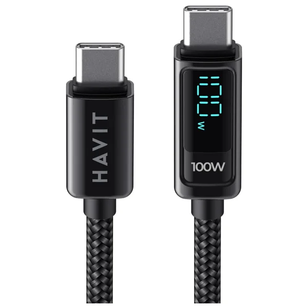 Havit Cb6247 Pd100w 2 M Type-C To Type-C Hızlı Şarj Kablosu - Görsel 3