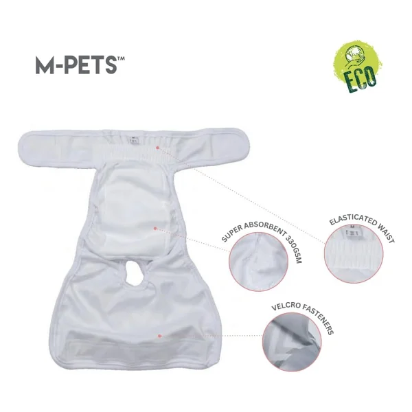 M-Pets Dişi Köpekler İçin Yıkanabilir Külot (L) - Görsel 3