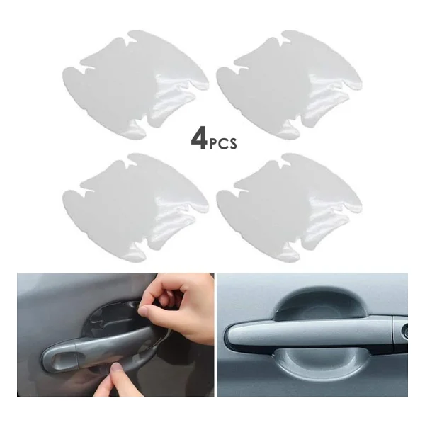 Oto Araç Araba Kapı Kolu Koruyucu Film (4lü Set) - Görsel 4